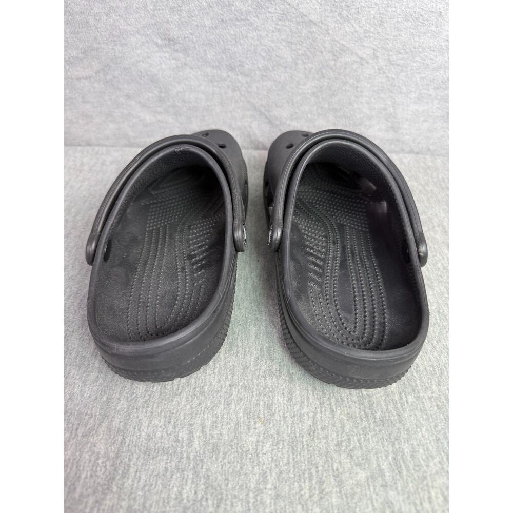 Crocs Classic Unisex Clogs Women's 8 Men's 6 Black Heel Strap Comfort Shoes - Picture 4 of 9